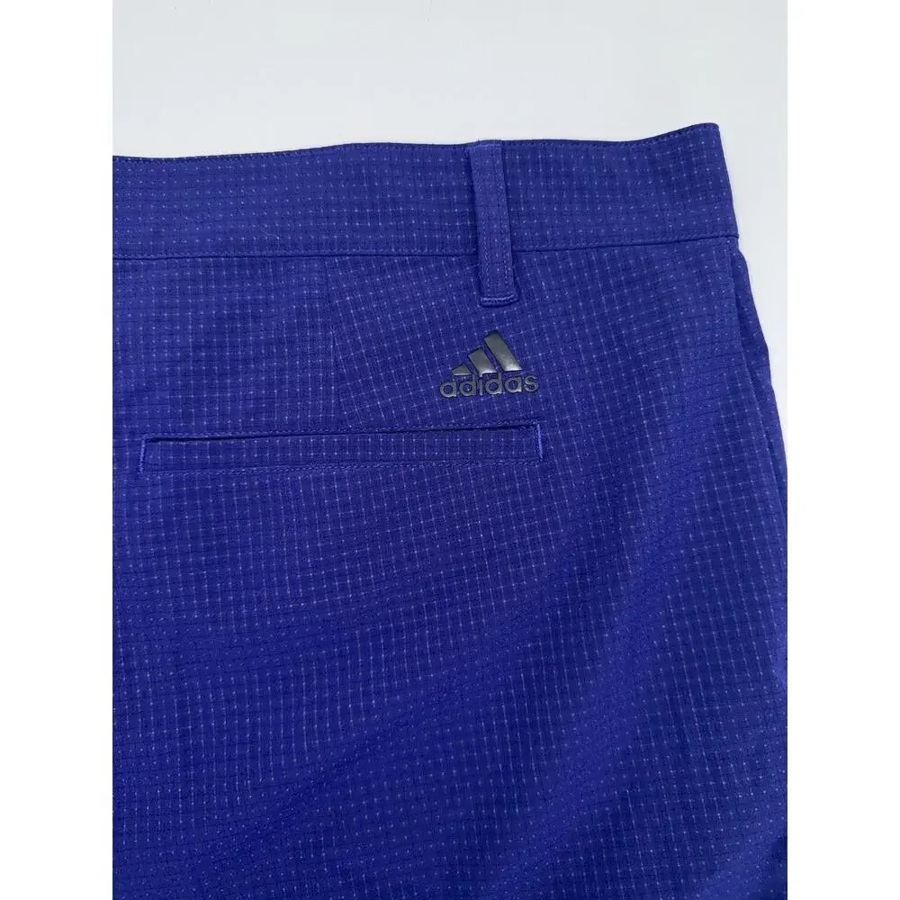 Adidas Men’s Blue Stretch Golf Shorts Size 42 Blue 3 Stripes